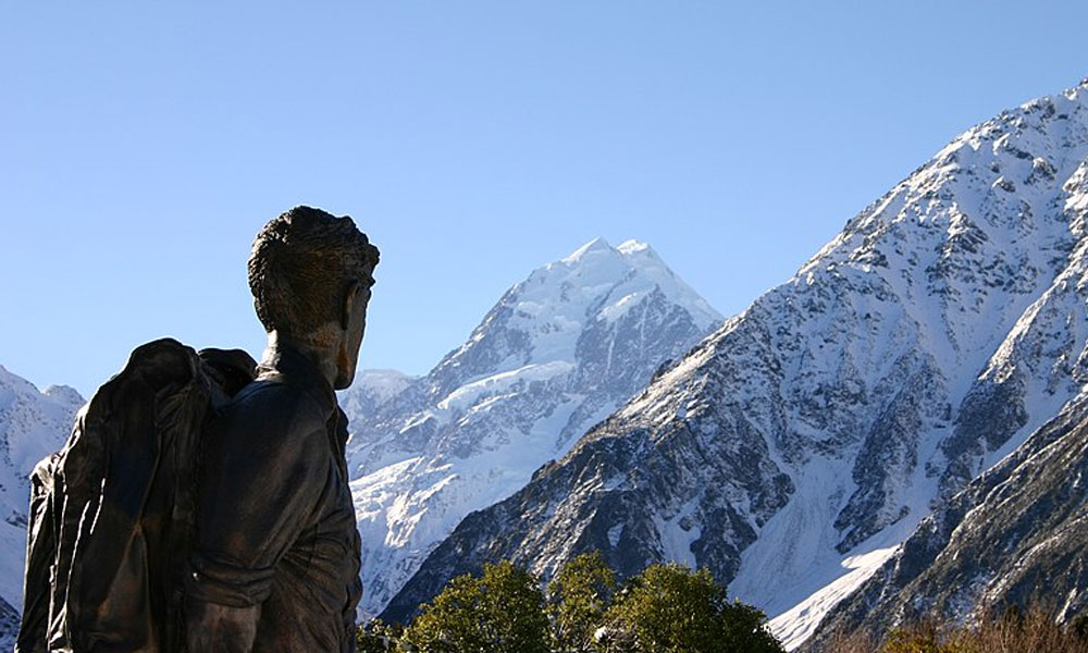 Edmund Hillary and Mount Cook